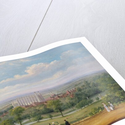 Eton College from the terrace of Windsor Castle by Richard Bankes Harraden