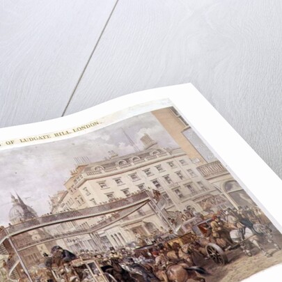 At the Bottom of Ludgate Hill, London, pub. and printed by Kell Brothers, c.1860's by English School