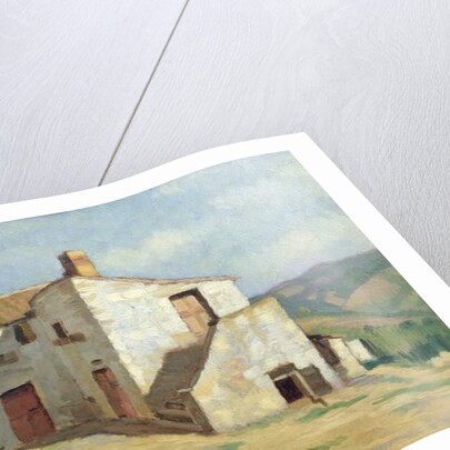 Peasant woman on the farm by Luigi Zuccoli