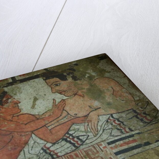 Detail of a mural from the Tomb of the Infernal Quadriga by Etruscan