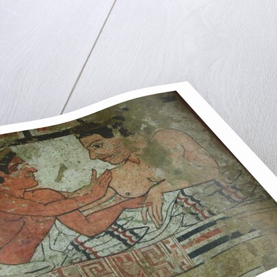 Detail of a mural from the Tomb of the Infernal Quadriga by Etruscan