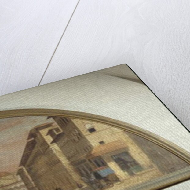 Lunette with view of Via de' Servi, Florence by Florentine School