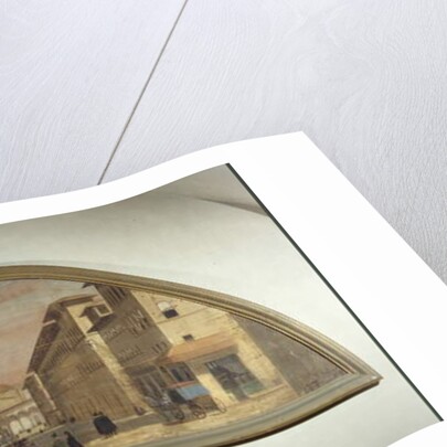 Lunette with view of Via de' Servi, Florence by Florentine School
