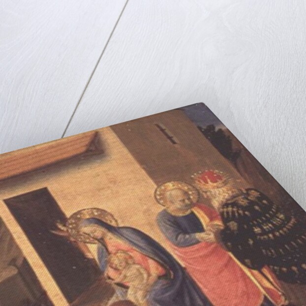 Predella panel to the Annunciation showing the Adoration of the Magi by Fra Angelico