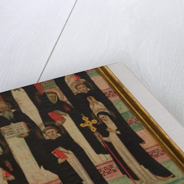 Detail of the Virgin, Christ and 17 Saints by Master of the Dominican Effigies