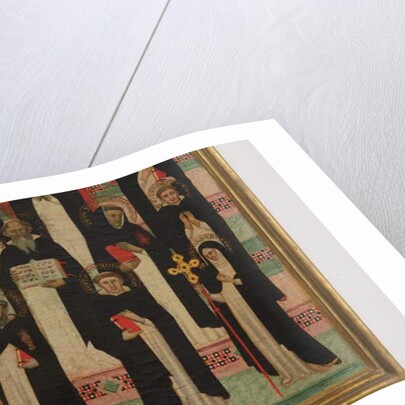 Detail of the Virgin, Christ and 17 Saints by Master of the Dominican Effigies