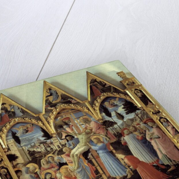 The deposition of the cross or Pala di Santa Trinita by Fra (c.1387-1455) Angelico