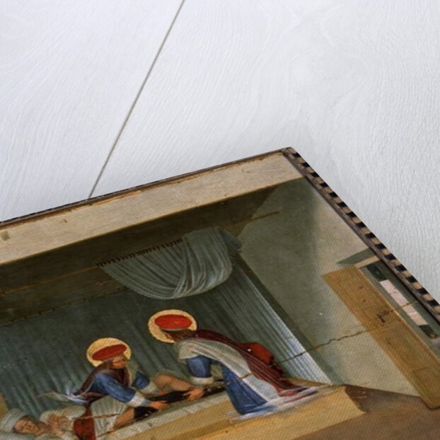 Justinien receiving care by Saint Cosme and Saint Damien by Fra (c.1387-1455) Angelico