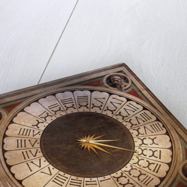 Dial of the clock of the Cathedral Santa maria del Fiore in Florence by Paolo Uccello