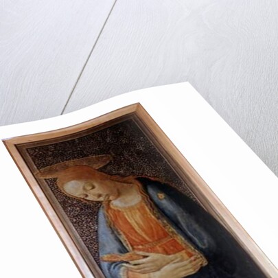 Prédelle of the Annunciation representing the Virgin by Jacopo del Sellaio