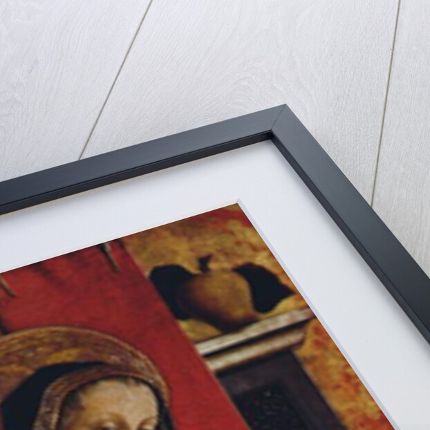 Madonna and Child, detail from the San Silvestro polyptych, 1468 by Carlo Crivelli