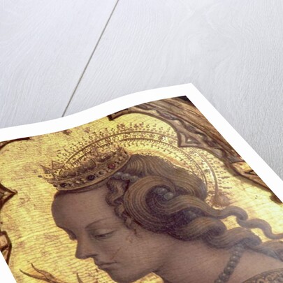 St. Catherine of Alexandria, detail from the San Martino polyptych by Carlo Crivelli