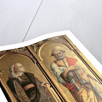 St. Catherine of Alexandria and St. Peter by Carlo Crivelli