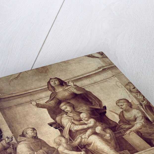 The Grand Council Altarpiece, detail depicting the Sacra Conversazione, 1510 by Fra Bartolomeo