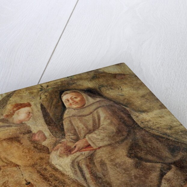 The Reform of the Carmelite Rule, detail of two Carmelite friars, c.1422 by Fra Filippo Lippi