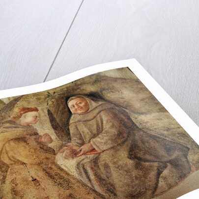 The Reform of the Carmelite Rule, detail of two Carmelite friars, c.1422 by Fra Filippo Lippi