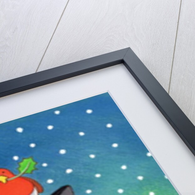 Cat with Robin by Cathy Baxter