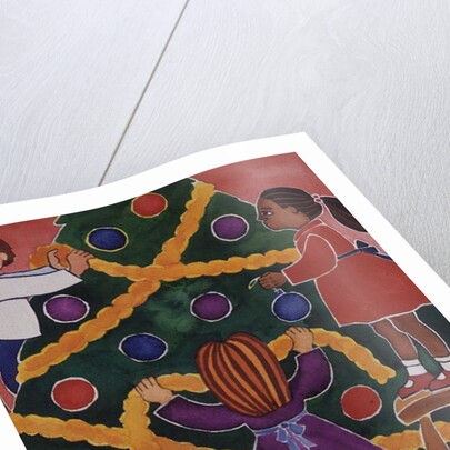 Decorating the Christmas Tree by Cathy Baxter