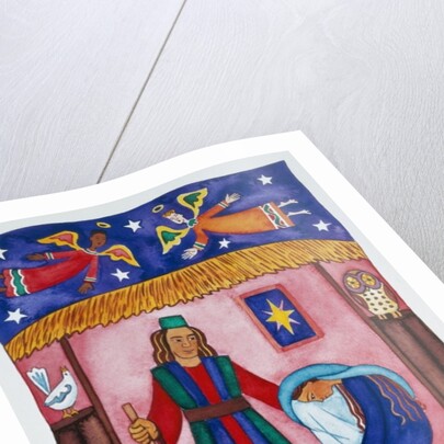 Nativity with Angels by Cathy Baxter