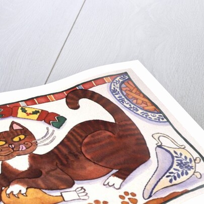 Christmas Cat and the Turkey by Cathy Baxter