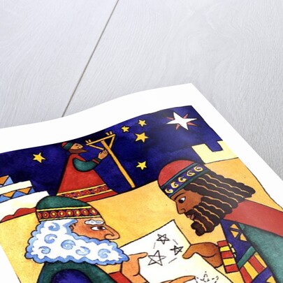 The Wise Men Looking for the Star of Bethlehem by Cathy Baxter