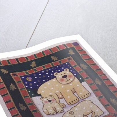Polar Bear and Cubs by Cathy Baxter