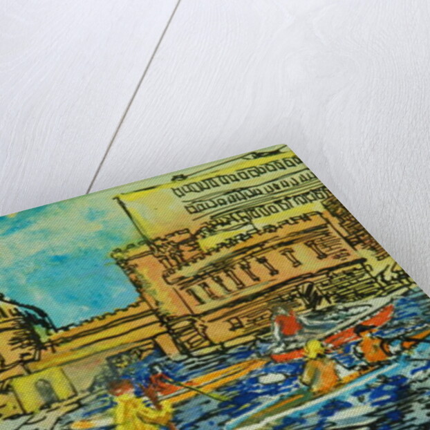 Pug by the Pirates Castle by Brenda Brin Booker