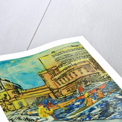 Pug by the Pirates Castle by Brenda Brin Booker