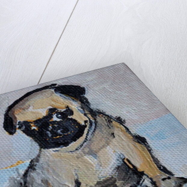 Vincent, the pug puppy by Brenda Brin Booker