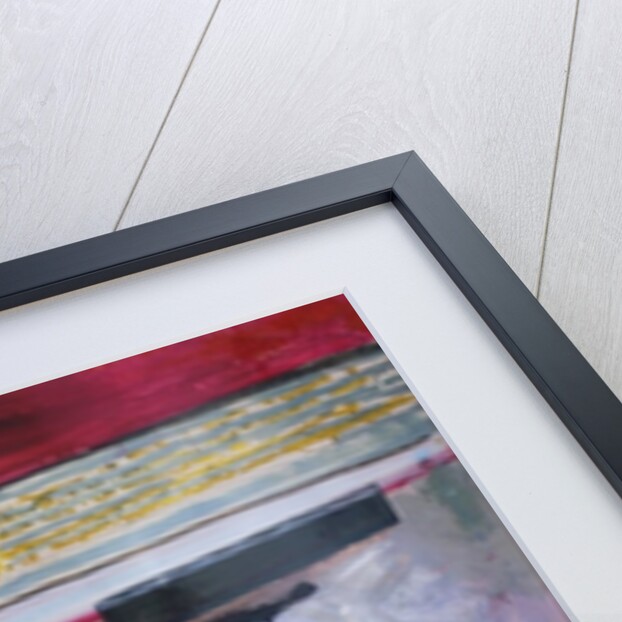 Dog at the Used Car Lot, Rex with Red Car by Brenda Brin Booker