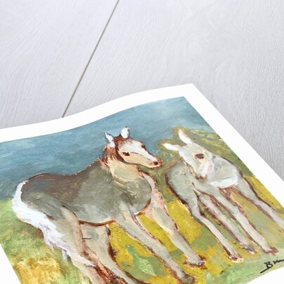 Mare with Foal by Brenda Brin Booker