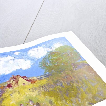 Summer Cottage, White Clouds by Brenda Brin Booker