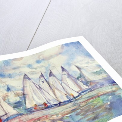 Blue Sailboats, 1989 by Brenda Brin Booker