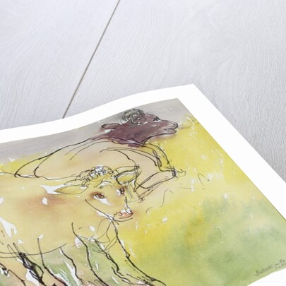 Young Bullocks in the Meadow, 1983 by Brenda Brin Booker