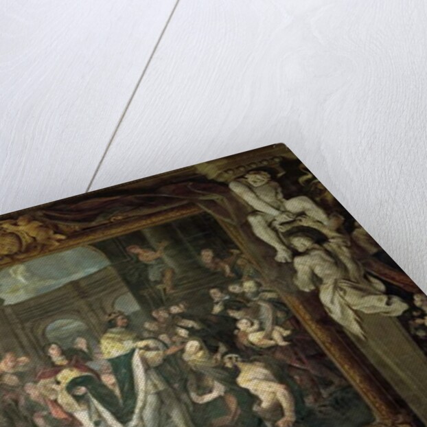 Francis I Touching for the King's Evil at Bologna by Carlo Cignani
