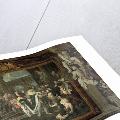 Francis I Touching for the King's Evil at Bologna by Carlo Cignani