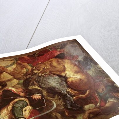 The Lion Hunt, 1855 by Ferdinand Victor Eugene Delacroix