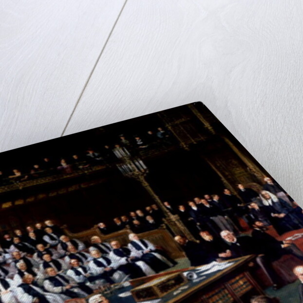 The Home Rule Debate in the House of Lords, 1893, Lord Chancellor About to Put the Question, 1893 by Dickinson & Foster