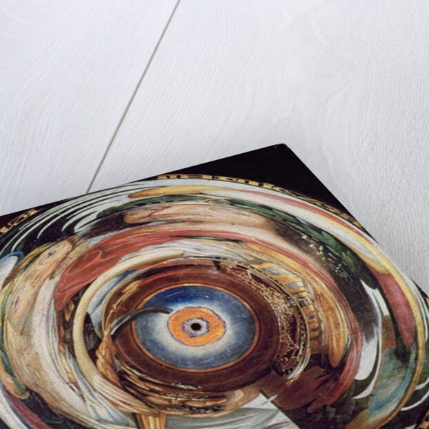 Anamorphic double portrait of King Frederick III and his Queen by Gert Dittmers