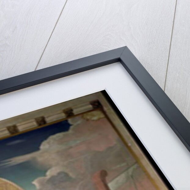 King Alfred's Longships, Newly Built for the Defence of the Realm, Attack Vessels of the Danish Invaders Storm-Beaten in Swanage Bay in 877 by Colin Unwin Gill