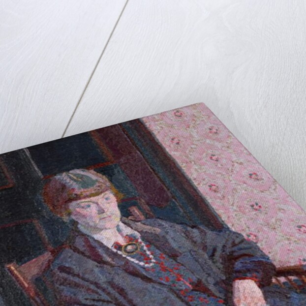 Woman Sitting at a Table by Harold Gilman