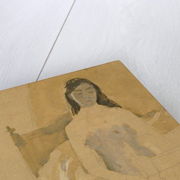 Self Portrait, Naked, Sitting on a Bed by Gwen John