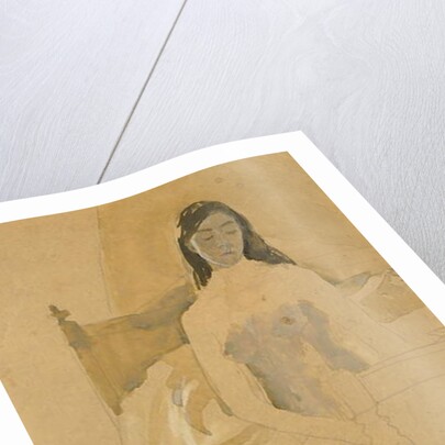Self Portrait, Naked, Sitting on a Bed by Gwen John