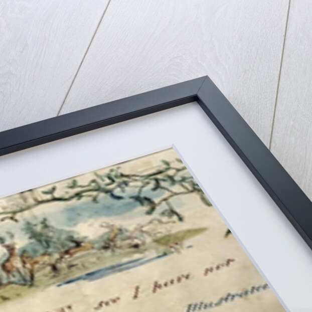 A Christmas letter written with pictograms by John Everett Millais