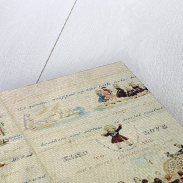 A Christmas letter written with pictograms by John Everett Millais