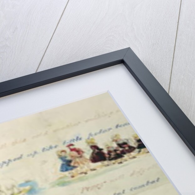 A Christmas letter written with pictograms by John Everett Millais