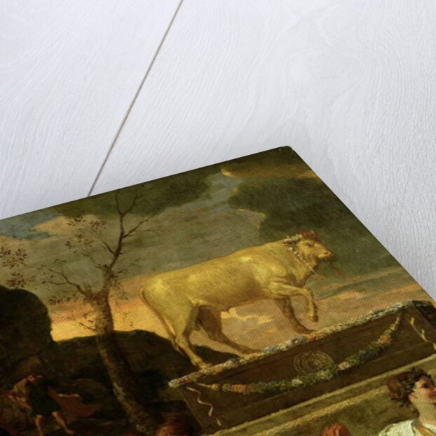 The Adoration of the Golden Calf, before 1634 by Nicolas Poussin