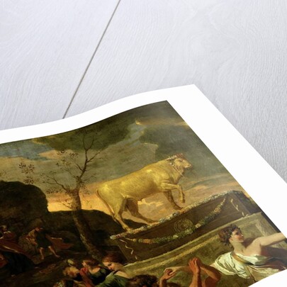 The Adoration of the Golden Calf, before 1634 by Nicolas Poussin