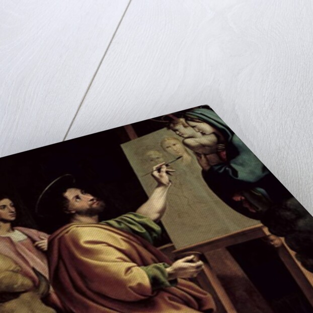 St. Luke Painting the Virgin by Sanzio of Urbino Raphael