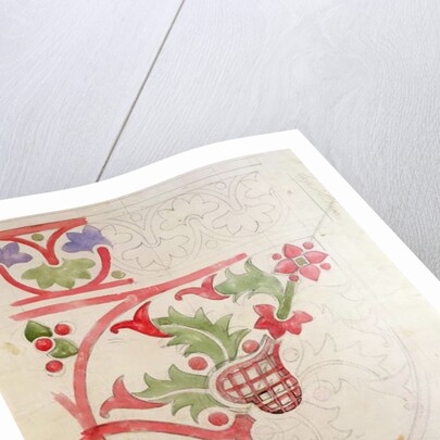 Floral design for the House of Lords' Library by Augustus Welby Northmore Pugin